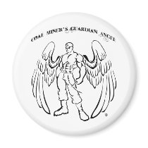 Coal Miner's Guardian Angel Refrigerator Magnets