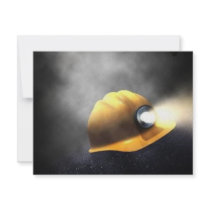 coal miners hat invitation