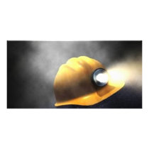 coal miners hat photo cards