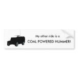 Coal Powerd Hummer Bumper Sticker