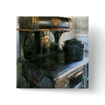 Coal Stove Pinback Button