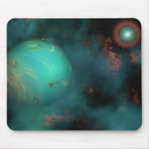 new, space, art, sun, star, flares, moon, earth, scifi, light, dimension, solar, world, nebula, orbit, speed, escape, plasma, clouds, galaxy, system, comet, asteroid, planet, cosmos, endless, science, stellar, portal, universe, explosion, astronomy, astrology, celestial, background, planetarium, illustration, expanse, rings, planetary, Mouse pad with custom graphic design
