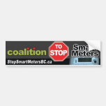 Coalition to Stop Smart Meters Bumper Sticker