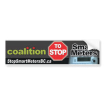 Coalition to Stop Smart Meters Bumper Sticker