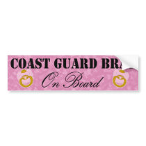 Coast Guard Brat On Board (Window Sticker) bumper stickers