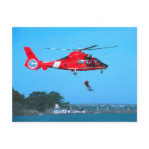 Coast Guard Chopper Postcard by buffaloworks Coast Guard Chopper Postcard