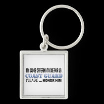 Coast Guard Dad Honor keychains