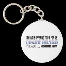 Coast Guard Dad Honor keychains