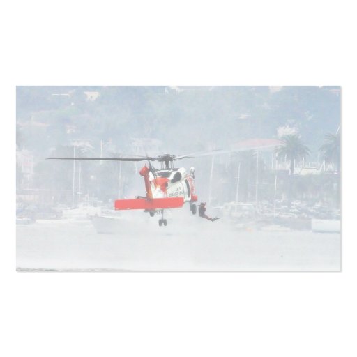 Coast Guard Helicopter Business Cards (back side)