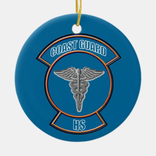 Coast Guard HS Anchor Emblem Ceramic Ornament Zazzle