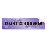 Coast Guard Mom Deep Lilac Bumper Stickers