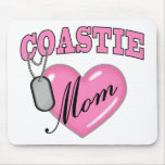 Coast Guard Mom Heart N Dog Tag Mouse Pads
