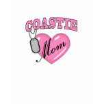 Coast Guard Mom Heart N Dog Tag Shirt