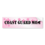 Coast Guard Mom Pale Pink Bumper Stickers