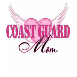 Coast Guard Mom Wings Shirts