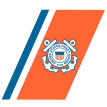 Coast Guard Racing Stripe Sculpture Photo Cut Outs
