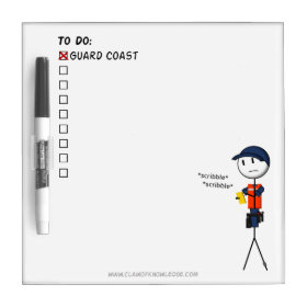 Coast Guard To-Do List Dry-Erase Board