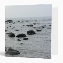 Coast near Tamshui Fishermans Wharf, Taiwan Vinyl Binders