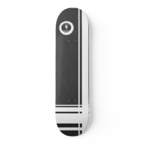 Coast of Columbus Skateboards (Silver/White)
