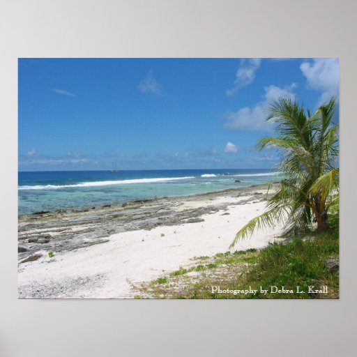 Coast of Huahine Poster