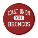 Coast Union - Broncos - High - Cambria California magnets by customteamsportswear Coast Union - Broncos - High - Cambria California magnets