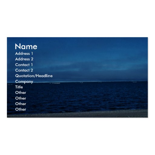 Coastal Area 51 Business Cards (front side)