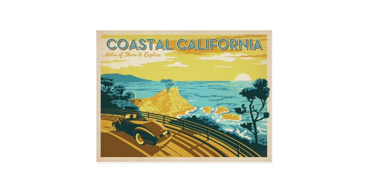 Coastal California Postcard | Zazzle