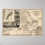 Coastal Chart of Pearl River Estuary - Macau 1834 Print