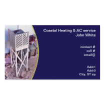 coastal elevated heat pump business cards