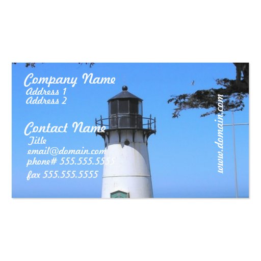 Coastal Lighthouse Business Cards