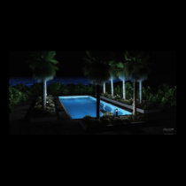 Coastal Oasis: Night - Extreme posters