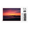 coastal sunset postage