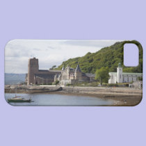 Coastal view with historic buildings, Oban, casemate cases