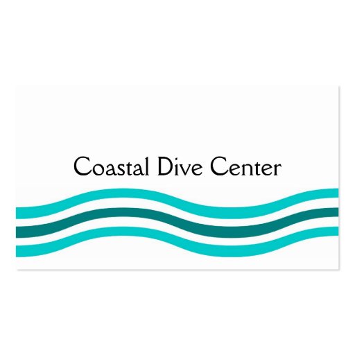 Coastal Waves Business Cards (back side)