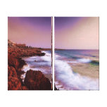 Coastal Waves Stretched Canvas Print