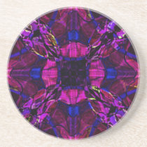 Coaster - Fractal Pattern purple