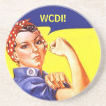 Coaster Rosie The Riveter Text Msg WE CAN DO IT!