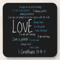 Coaster Set - Love is Patient Mix