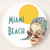 Coaster ~ Vintage Mid-Century Style Red Sunglasses coasters