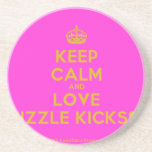 [Crown] keep calm and love rizzle kicks [Love heart]  Coasters