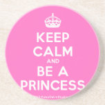 [Crown] keep calm and be a princess  Coasters