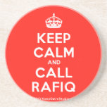 [Crown] keep calm and call rafiq  Coasters