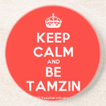 [Crown] keep calm and be tamzin  Coasters