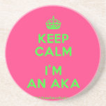 [Crown] keep calm i'm an aka  Coasters