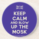 [UK Flag] keep calm and blow up the mosk  Coasters