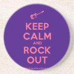 [Electric guitar] keep calm and rock out  Coasters