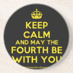 [Crown] keep calm and may the fourth be with you  Coasters