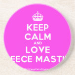 [Crown] keep calm and love reece mastin  Coasters