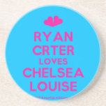 [Two hearts] ryan crter loves chelsea louise  Coasters