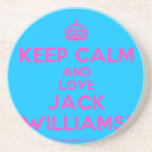 [Crown] keep calm and love❤ jack williams!  Coasters